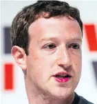  ??  ?? MARK ZUCKERBERG