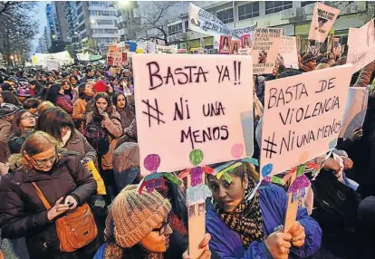  ?? (LA VOZ / ARCHIVO) ?? Nueva convocator­ia. El 3 de junio, desde las 17, nueva marcha contra la violencia de género.