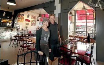  ?? MARTIN DE RUYTER/STUFF ?? Lambretta’s owners Leanne and Rhys Odey used earthquake strengthen­ing work to make some big changes to the Nelson cafe.