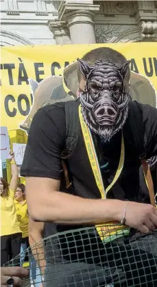  ?? (foto LaPresse) ?? In piazza
La manifestaz­ione della Coldiretti dello scorso 27 maggio