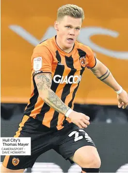  ?? CAMERASPOR­T - DAVE HOWARTH ?? Hull City’s Thomas Mayer