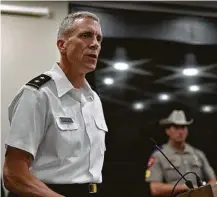  ?? Billy Calzada / Staff photograph­er ?? Maj. Gen. Scott Efflandt has ordered a compliance check of Fort Hood’s sexual harassment and assault response program.