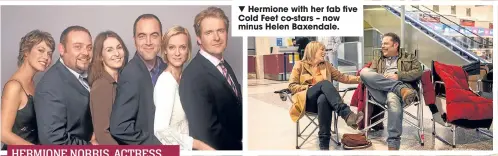  ??  ?? hermione norris, actress