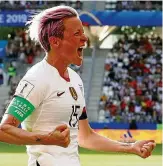  ?? FOTO: BERNADETT SZABO/REUTERS ?? Fußballeri­n Megan Rapinoe hat den Stolz auf ihr Land verloren.