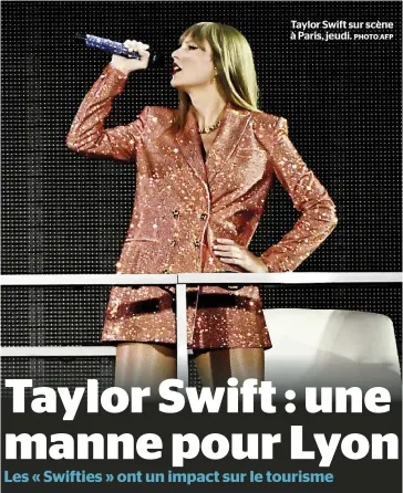  ?? PHOTO AFP ?? Taylor Swift sur scène à Paris, jeudi.