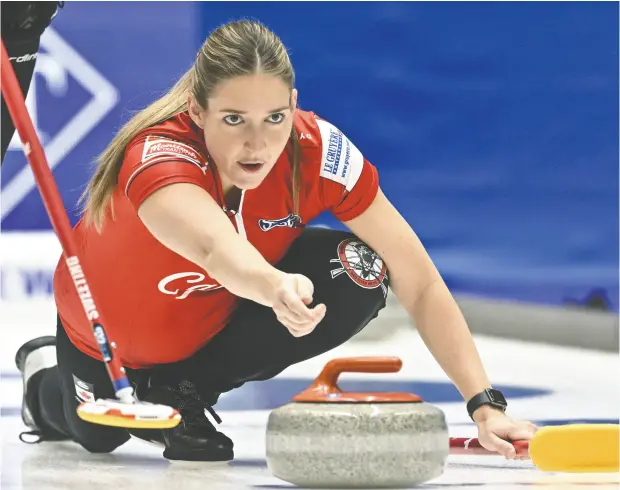  ?? TT NEWS AGENCY / THE ASSOCIATED PRESS FILES ?? Four-time Canadian champion Briane Harris was ruled ineligible to compete in the Scotties Tournament of Hearts just hours
before the event began because she tested positive for the banned substance Ligandrol. Harris says she plans to appeal.