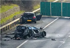  ?? ?? The fatal crash occurred on the southbound stretch of the M40 between J4 and J5