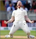  ??  ?? WICKETS: Stokes