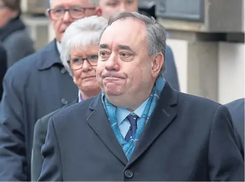  ??  ?? PROBE: The inquiry is investigat­ing the Scottish Government’s handling of complaints against Alex Salmond.