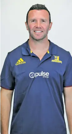  ??  ?? Pulse Energy Highlander­s coach Aaron Mauger