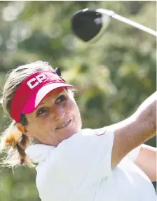  ?? JONATHAN HAYWARD/THE CANADIAN PRESS ?? Lorie Kane, a 2020 inductee to the Canadian Sports Hall of Fame, embraces her role as an ambassador for Canadian golf.