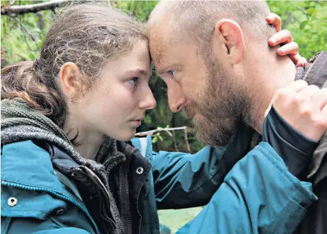  ??  ?? Disappeari­ng act: Ben Foster and Thomasin Mckenzie as father and daughter living an unconventi­onal lifestyle in Leave No Trace