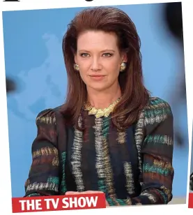  ?? ?? THE TV SHOW
Double take: Anna Torv as Helen in The Newsreader and, right, Amanda Platell