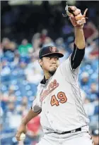  ?? Frank Franklin II Associated Press ?? BALTIMORE ORIOLES pitcher Yovani Gallardo says the RBI program gave him “something to work toward.”