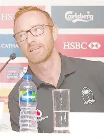  ?? Photo: Bruce Southwick/ Zoom Fiji ?? Vodafone Fijian 7s coach Ben Ryan in Hong Kong on Thursday.