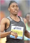  ??  ?? Caster Semenya