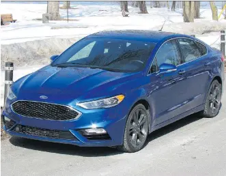  ?? COSTA MOUZOURIS ?? The 2017 Ford Fusion Sport has a stellar ride quality.