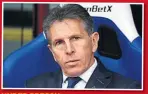  ??  ?? UNDER PRESSURE Foxes manager Puel