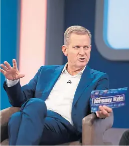  ??  ?? The Jeremy Kyle Show was a regular TV fixture since 2005.