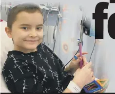  ??  ?? Brave youngster
Chloe Gray has finally received a date for her life-saving stem cell transplant at the Royal Victoria Infirmary.