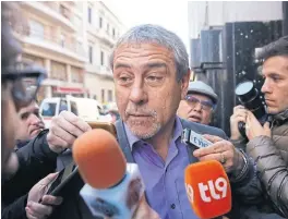  ?? Fabián Marelli ?? Ferraresi, ayer, al llegar al Instituto Patria