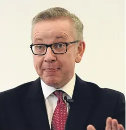  ?? Picture: PA. ?? Stealing the limelight: Michael Gove got in front of the Prime Minister to meet US President-elect Donald Trump.