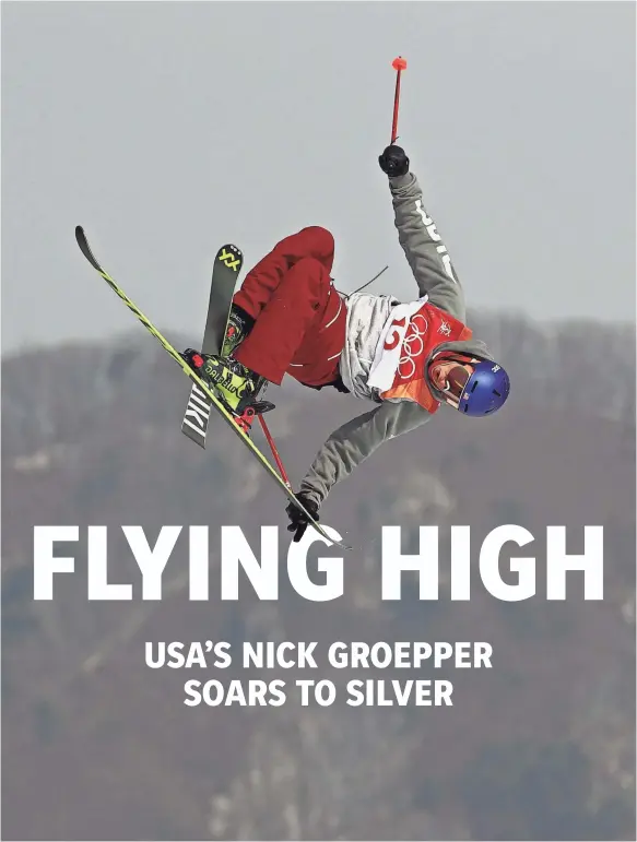  ??  ?? After winning bronze in the 2014 Sochi Games, Nick Goepper battled depression in the years leading up to the Pyeongchan­g Games and shared his story. Sunday, the American won silver in slopestyle skiing. Story, 2D GUY RHODES/USA TODAY SPORTS