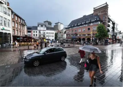  ?? FOTO SERGE MINTEN ?? De heraanleg van de Grote Markt zal pas na de verkiezing­en uitgevoerd worden.