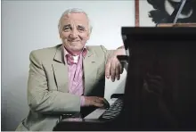  ?? ED ALCOCK NYT ?? Charles Aznavour was one of France’s most celebrated singers.