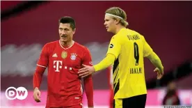  ??  ?? Neither Robert Lewandowsk­i nor Erling Haaland will be playing in the Super League, as things stand