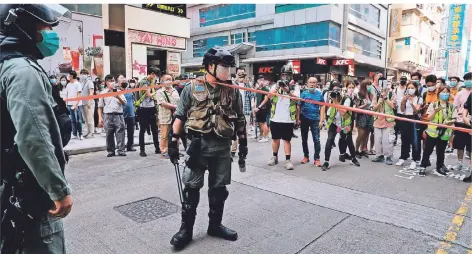  ?? FOTO: DPA ?? Die Demonstrat­ionen für mehr Demokratie in Hongkong bewegten auch die Petenten, die sich an den Bundestag wandten.