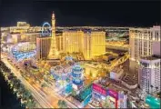  ?? Eric Lo Getty Images ?? A CRITIC of the tax credits calls them “money the citizens have to make up for.” Above, the Vegas Strip.