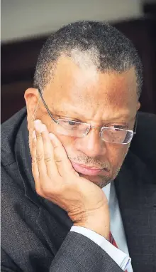  ?? FILE ?? Is Peter Phillips coming or going? According to columnist Gordon Robinson, Phillips’s current support for public-sector wage increases is in contradict­ion to his message of ultra-austerity when he was finance minister.