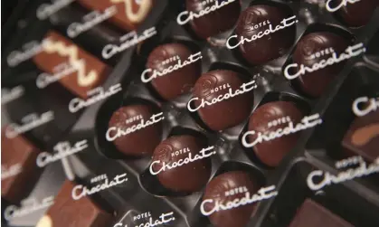  ?? Photograph: David Kilpatrick/Alamy ?? Hotel Chocolat said shoppers would still spend their stretched budgets on ‘affordable luxuries’, including its Christmas gifts priced between £2.50 and £8.50.