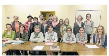  ??  ?? Presque 20 personnes à l’assemblée générale de l’associatio­n Cant’on trotte.