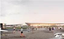  ?? JULIE JOCSAK TORSTAR ?? A rendering of what the new Henley Rowing Centre on Henley Island in St. Catharines will look like.