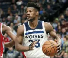  ?? ANDY CLAYTON-KING — THE ASSOCIATED PRESS ?? The Timberwolv­es play at Philadelph­ia on Tuesday, facing Butler for the first time since he was traded to the Sixers two months ago.