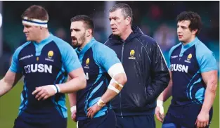  ??  ?? Big loss: Dean Ryan with his Worcester Warriors last season