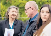  ?? PATRICK SEMANSKY/AP ?? Elizabeth Whelan, left, sister of Paul Whelan, meets on Wednesday with relatives of Trevor Reed, a former Marine recently released from Russia.