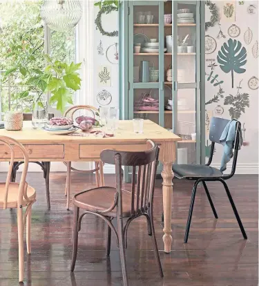  ??  ?? Set of two bistro chairs, £243.75, La Redoute.