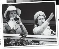  ??  ?? Left: With the Queen at the Derby in 1976