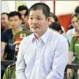  ?? NEWS AGENCY/AFP VIETNAM ?? Le Quoc Binh stands in a courtroom during this trial in the Vietnamese province of Binh Dinh.