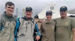  ?? Photos: Grey Stopforth ?? From left are Derick van Rensburg Jr, Derick van Rensburg (winner dual challenge), Chantel Blake-Visser (1st of the women) and Keith Plateel.