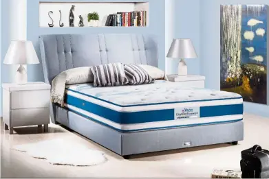  ??  ?? The Ergobed Accent ll mattress is pleasing to the eye and also provides good spinal support during sleep.