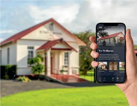  ?? ?? Local iwi Ngāti Rahiri and Ngāti Kawa and the Paihia Historical Legacy Society have worked with Auckland-based creative technology studio Method to create a mobile app called tea Nuku Timewalk Paihia
Martin Williams