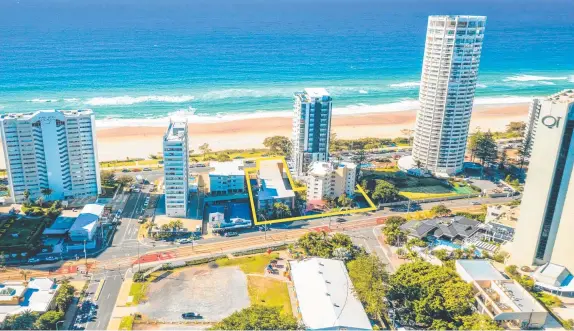  ?? Picture: Supplied ?? The Monaco and Kupari unit building sites in Surfers Paradise are being offered to developers and investors.