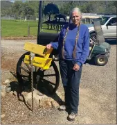  ?? Guy Mccarthy / Union Democrat ?? Arlene Moyle, 83, and her husband, Clifford Moyle, 82, are among several property owners near the end of Shell Road who are livid about what they view as unmanaged, chaotic parking at the trailhead fortable Mountain.