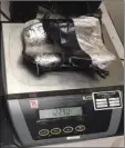  ??  ?? El Centro Sector Border Patrol agents seized a total of 28.19 pounds of methamphet­amine on Tuesday in two separate arrests. CUSTOMS AND BORDER PROTECTION PHOTOS