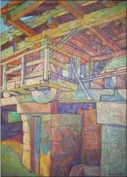  ?? SUBMITTED PHOTO ?? James Green was awarded Best of Show in the 15th Annual Scenes of the Schuylkill Art Show for his colorful oil on linen piece titled “Saw Mill.”