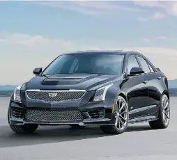  ?? Handout / Cadilac ?? The Cadillac ATS-V delivers 455 hp in a compact package.